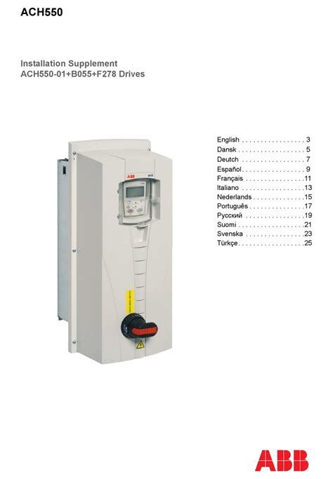 abb ach550 junction box|ach550 01 manual.